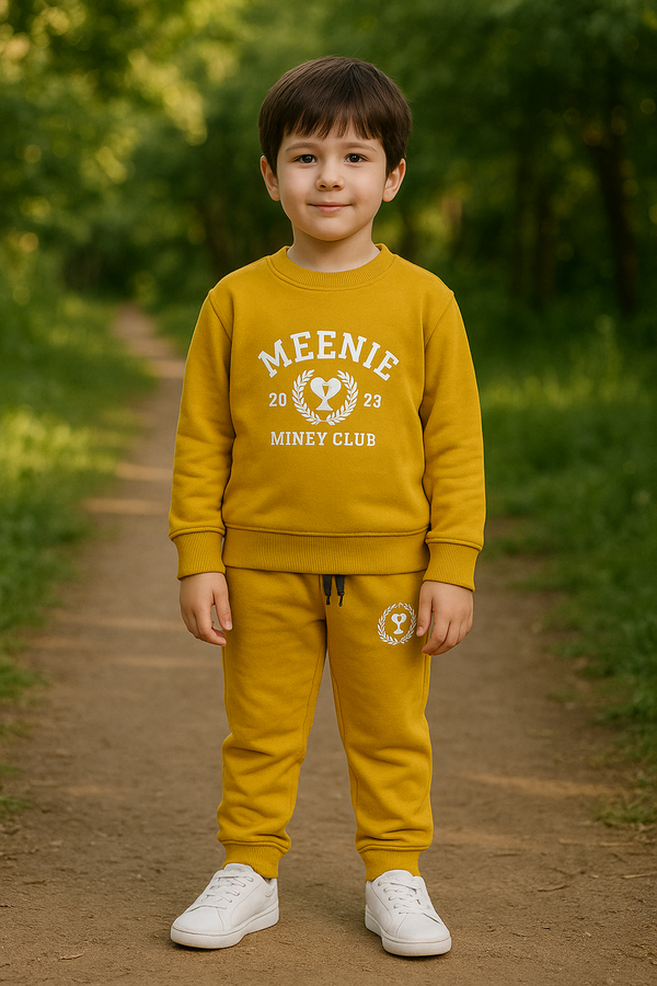 Orange Yellow Meenie Club Tracksuit with Coordinated Pants