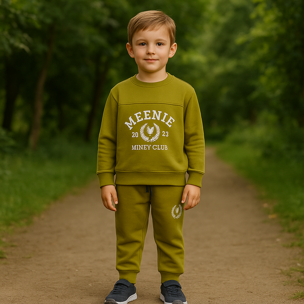 Olive Green Tracksuit with Coordinated Pants