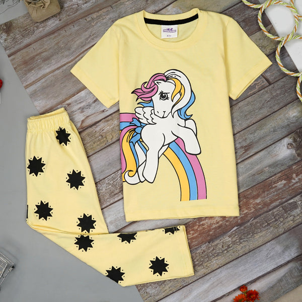 My Little Pony-Inspired Girls' Nightwear Set (Beige)