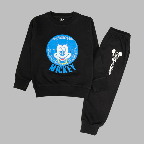 Classic Black Mickey Mouse Tracksuit - Iconic Disney Kids Outfit