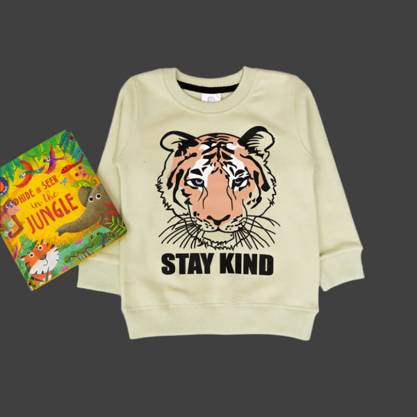 Off-White "Stay Kind" Tiger Sweatshirt